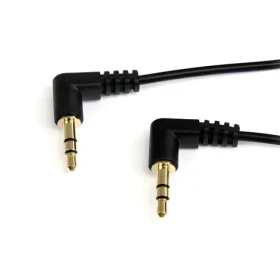 StarTech MU1MMS2RA / Audio kabel / Jack 3,5mm - Jack 3,5mm / lomený 90° / Slim / 0,3 m (MU1MMS2RA)