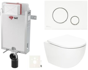 Závěsný WC set k zazdění SAT Fusion SIKOSZTORFU70 SIKOSZTORFU70