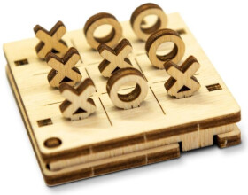Wooden City Hra 3D mini Piškvorky varianta 1