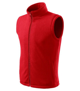 Next fleece vesta unisex červená 2XL