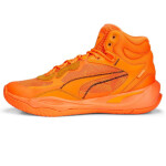 Pánské sportovní boty Playmaker Pro Mid Laser M 378327 01 Neon oranžová - Puma neonová oranžová 45