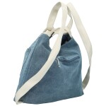 Módní dámský textilní kabelko-batoh Folos, krémový