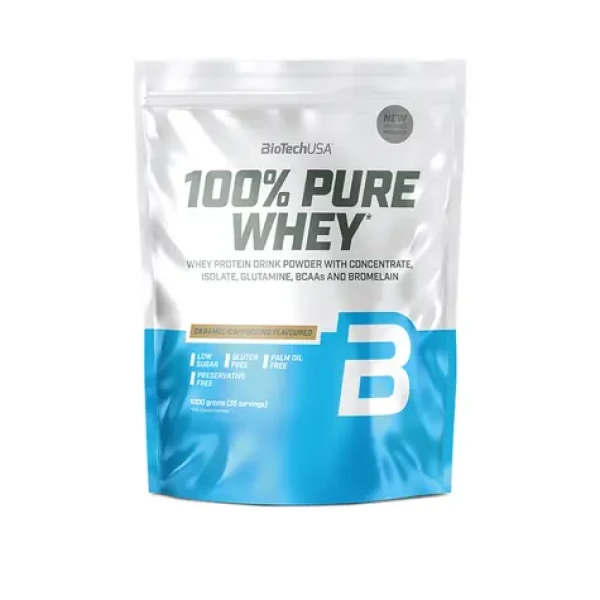 BioTech 100% Pure Whey 1000 g caramel-capuchino (18848)
