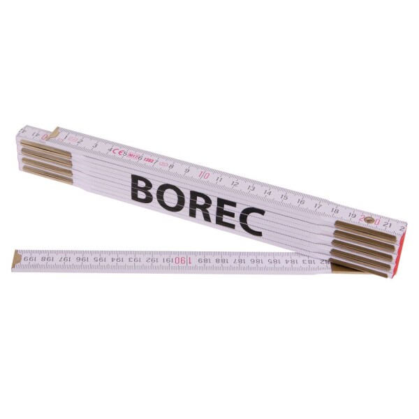 Metr skládací, 2m, dřevěný, PROFI, "BOREC"