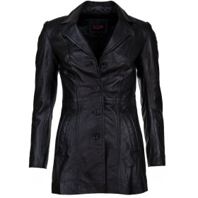 Dámský Kožený Kabát Dior Brixton Černý Velikost: 8XL