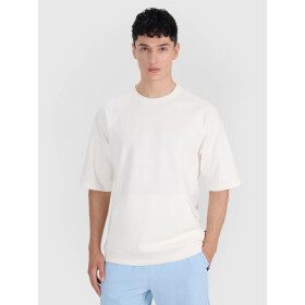 Pánská mikina bez kapuce s krátkým rukávem 4F 4FRSS25TSWSM2114-11S xxl