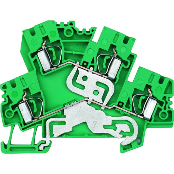 Weidmüller 8671050000 dvojitá svorka pružinová svorka zelenožlutá 50 ks