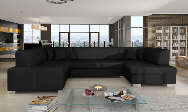 Sedací souprava Havana Provedení: Pravá U, látka: Soft 11 black