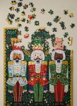 Rifle Paper Co. Vánoční puzzle Nutcracker Brigade – 500 dílků, zelená barva, papír