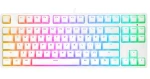 Rampage Ghost TKL bílá / Herní klávesnice / mechanická / Huano Red Switch / podsvícená / drátová (KB-R136)
