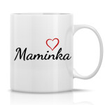 MAMINKA - klasický bílý keramický hrníček 300 ml