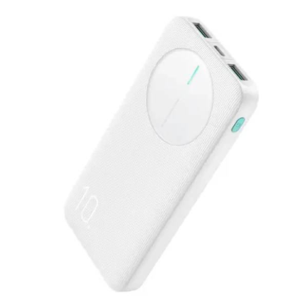 Joyroom JR-PBF12 bílá / Powerbanka / 10000mAh / 2.4A / 2x USB-A + 1x USB-C (6956116713263)