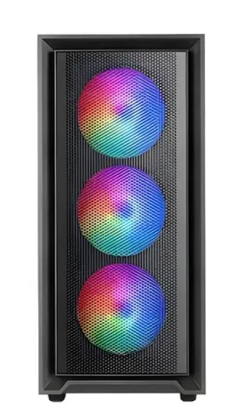 Tacens MARS MC-AIR černá / Skříň / ATX / 4x 120mm ARGB ventilátor / síťovina / 1x USB 3.2 Gen2 2x USB 2.0 (TACMARS-MCAIR)
