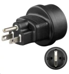 MicroConnect Univerzální adapter US - Schuko černá (PETRAVEL3)