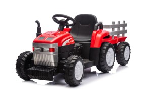 Mamido Dětský elektrický traktor s vlečkou Farm 24V 2x45W EVA kola červený