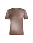 ICEBREAKER Wmns Mer 75 Cool-Lite Featherl SS Crewe AOP, Porcini/Pink Quartz/Aop (vzorek) velikost: S