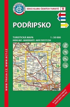 KČT 9 Podřipsko 1:50 000 Turistická mapa, 6. vydání