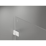 MEXEN/S - Lunar-B sprchové dveře křídlové levé 140, transparent, bílá 832S-140-050-20-00-L