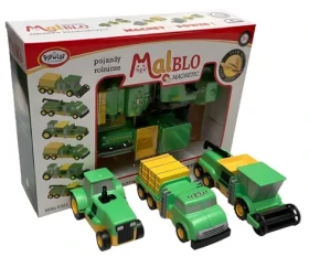 MALBLO Magnetická zemědělská vozidla / Hračka / Magnetické auta (0321)