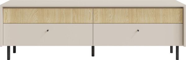 Televizní stolek Malta ML9 Barva korpusu + barva dveří: Pískově béžová / Dub olejovaný