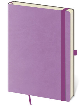 Zápisník tečkovaný (čtverečkovaný) A5 - Flexies Violet