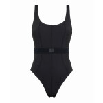 Dámské jednodílné plavky Monogram Rib KW0KW02151-BEH - Calvin Klein S