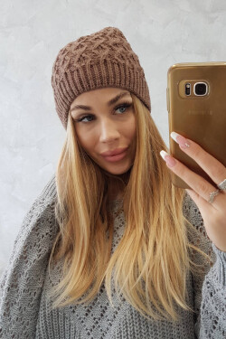 Fleecová čepice Roma K224 mocca UNI