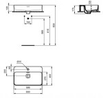 IDEAL STANDARD - Strada II Umyvadlo 60x40 cm, s otvorem pro baterii, s Ideal Plus, bílá T2998MA