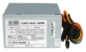 IBox Cube 2 stříbrná / Zdroj / ATX / 400W / nemodulární / 120 mm (ZIC2400W12CMFA)