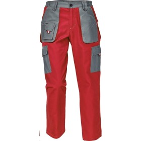 Montérkové kalhoty do pasu MAX EVOLUTION LADY Doprodej!! dámské červeno-šedé 34 červeno-šedé