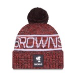 New Era Pánská zimní čepice Cleveland Browns NFL Throwback 2025 Sideline Sport Knit