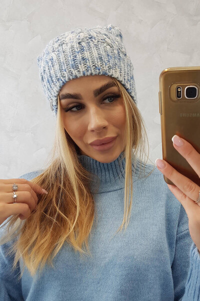 Fleecová čepice Adela K282 modrá UNI