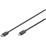 Delock USB 2.0 prodlužovací kabel plochý zahnutý [1x USB 2.0 zástrčka A - 1x USB 2.0 zásuvka A] 1.00 m černá oboustranně zapoji