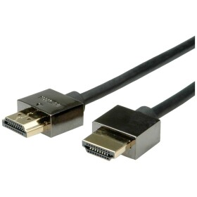 Roline HDMI kabel Zástrčka HDMI-A, Zástrčka HDMI-A 1.00 m černá 11.04.5591 stíněný HDMI kabel
