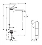 HANSGROHE - Vivenis Umyvadlová baterie s výpustí, EcoSmart, CoolStart, chrom 75044000