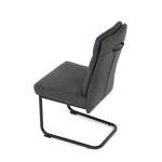 Jídelní židle, šedá, látka, DCL-P3107 GREY2