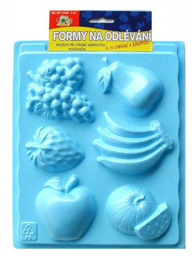 No name Forma na odlévání sádry 6 motivů - ovoce