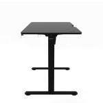 Ergonomický stůl s plynulou regulací výšky 120x60cm, melamin, carbon, LT-H2210 BK