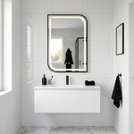 REA - Zrcadlo LED ZONE 80X60 BLACK HOM-00208