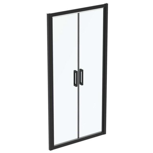 IDEAL STANDARD - Connect 2 Sprchové dveře 90 cm, černá/čiré sklo K9294V3
