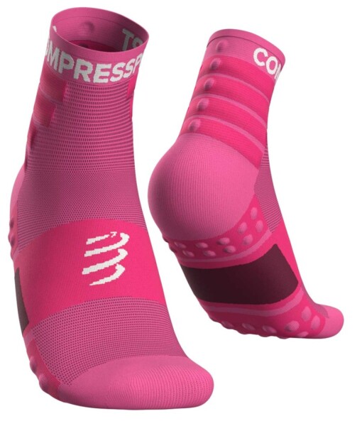 Běžecké kompresní ponožky Compressport Training Socks páry PINK Velikost: EU