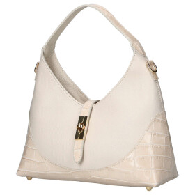 Luxusní dámská kožená kabelka do ruky Elizaveta, béžová