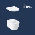 GROHE - Start Round Závěsné WC se sedátkem SoftClose, Rimless, alpská bílá 103848SH00