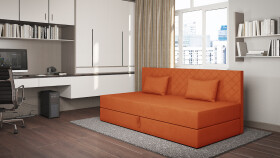 FRONTI Postel s úložným prostorem IVET 2 - oranžová - Opera Orange