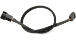 Watercool 4-Pin PWM prodlužovací kabel černá / Prodlužovací kabel / 30cm (60314)