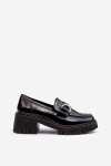 Mokasíny na podpatku 2646-6 černé - Step in style 37
