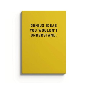 Ohh Deer Linkovaný notes Genius Ideas, žlutá barva, papír