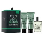 SCOTTISH FINE SOAPS Pánská dárková sada Vetiver a santalové dřevo, zelená barva, plast