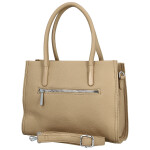 Módní dámská koženková kabelka do ruky Armin, béžová