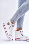Dámské klasické vysoké tenisky Big Star T274026 Bílé 38